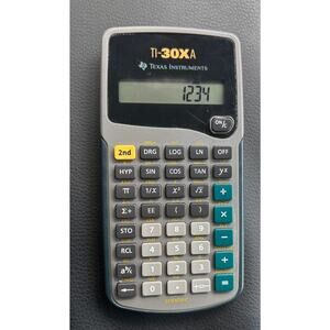 Texas Instruments TI-30X-A
Scientific Calculator‎ with Cover TESTED Works